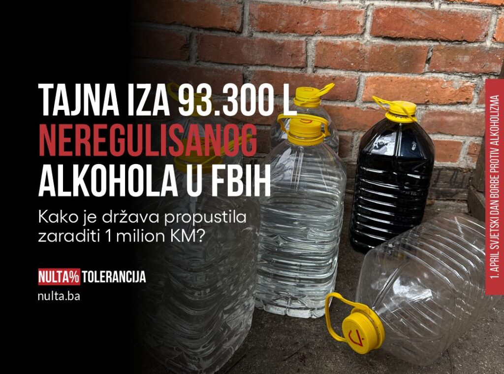 Tajna iza 93.300 litara ‘neregulisanog’ alkohola u Federaciji BiH!